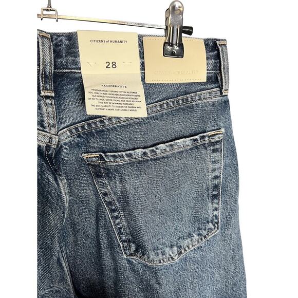 NWT Citizens of Humanity Dahlia Bow Leg Baby Roll Jeans in Brielle Size 28 - Picture 9 of 11